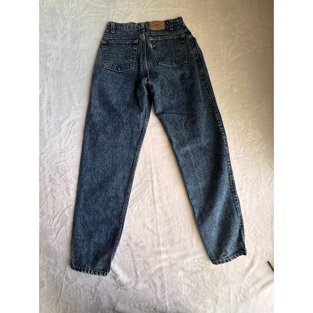 Vintage 80s Levis White Tab Acid Wash Pleated High Waist Jeans Made in USA W30 - Picture 6 of 14